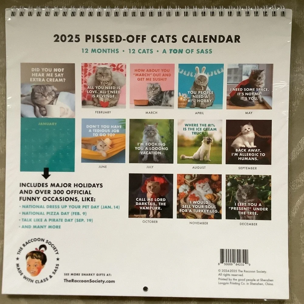 Cats calendar